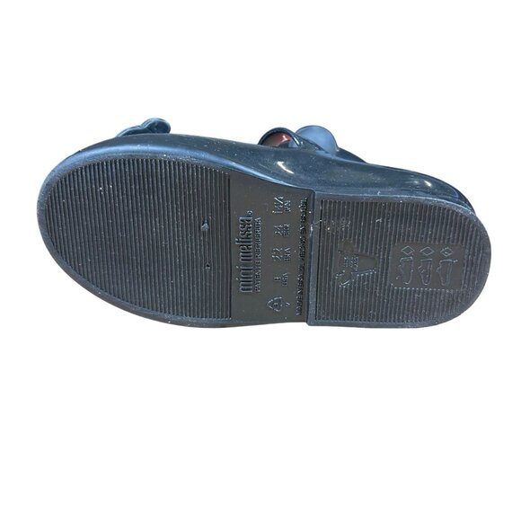 MINI MELISSA x Disney Minnie Mouse Mary Jane Shoes Black Size US 8 - Picture 5 of 9